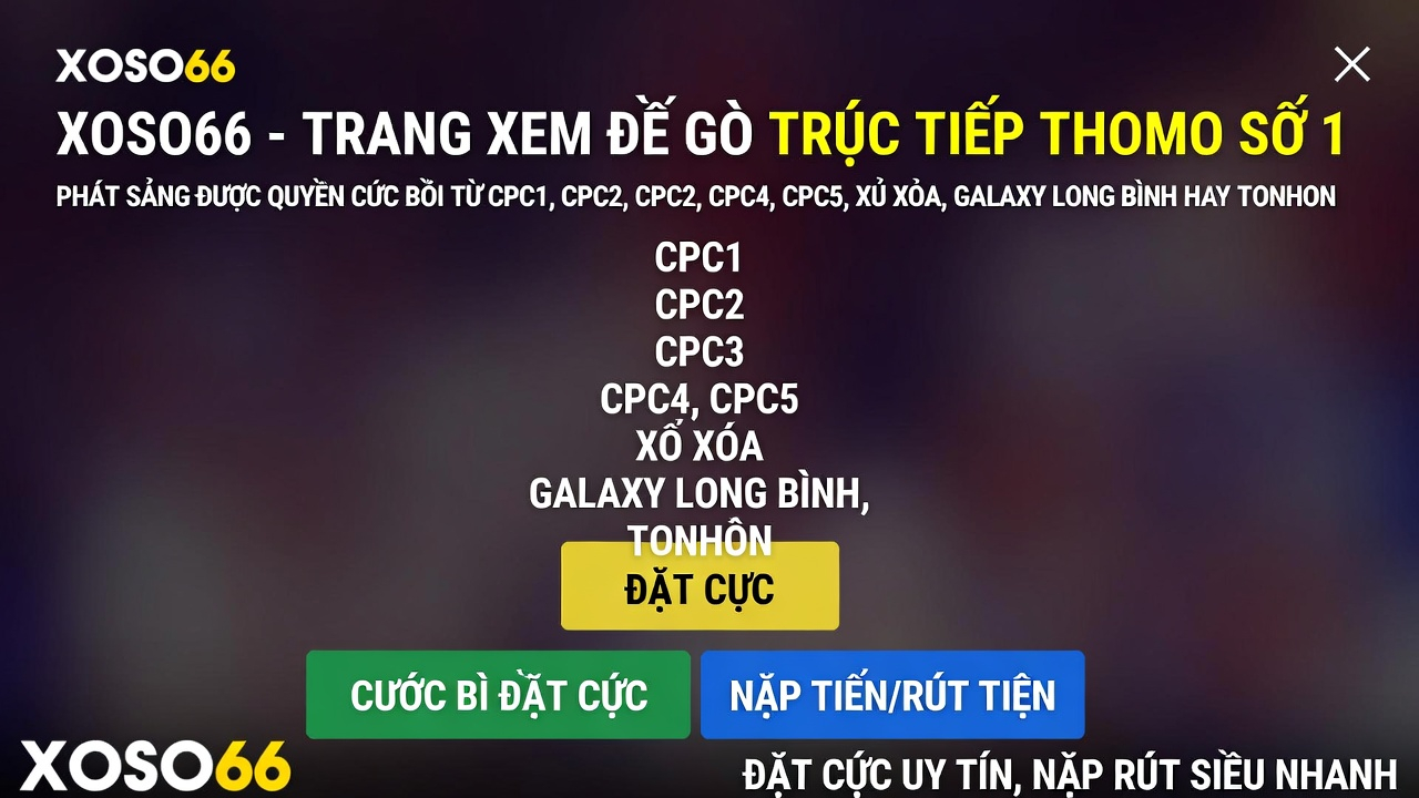 Chất lượng phát sóng XOSO66